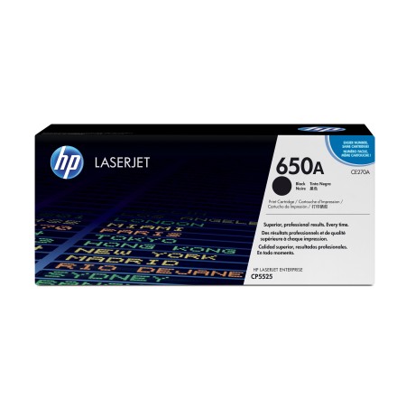 Cartuccia Toner originale nero LaserJet HP 650A
