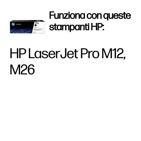 Cartuccia toner nero originale LaserJet HP 79A