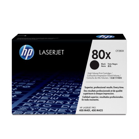 Cartuccia Toner originale nero ad alta capacità LaserJet HP 80X