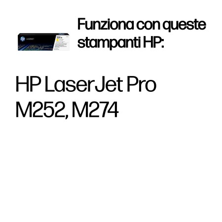 Cartuccia Toner giallo originale LaserJet HP 201A