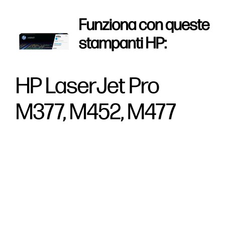 Cartuccia Toner originale ciano LaserJet HP 410A