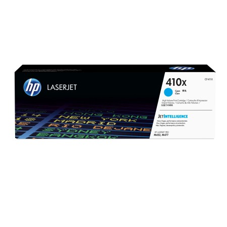 Cartuccia Toner originale ciano ad alta capacità LaserJet HP 410X