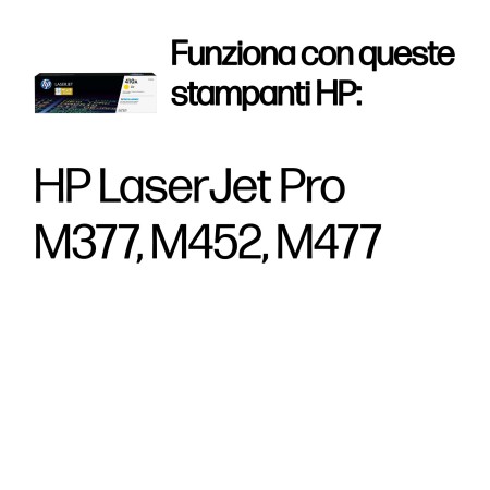 Cartuccia Toner originale giallo LaserJet HP 410A