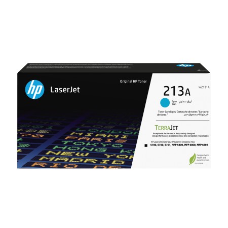 Cartuccia toner originale ciano LaserJet HP 213A