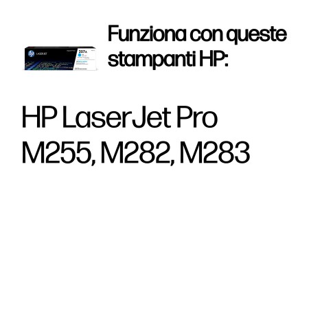 Cartuccia toner ciano originale LaserJet HP 207A