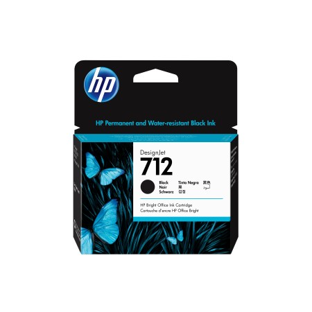 Cartuccia di inchiostro nero originale DesignJet HP 712 da 80 ml