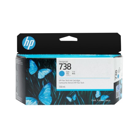 Cartuccia di inchiostro ciano HP DesignJet 738 da 130 ml