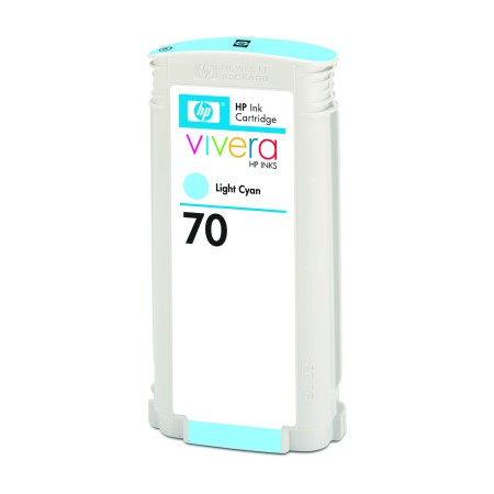 Cartuccia inchiostro ciano chiaro HP 70, 130 ml