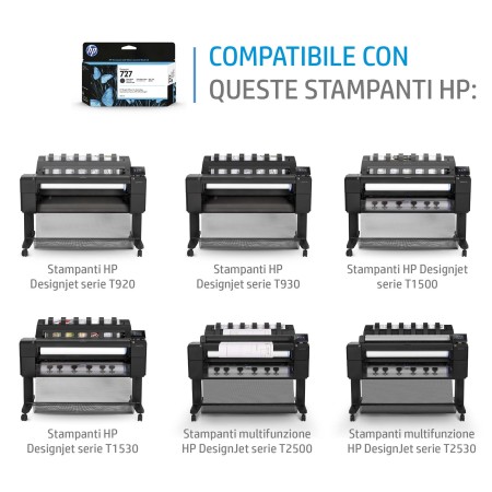 Cartuccia inchiostro ciano DesignJet HP 727, 300 ml