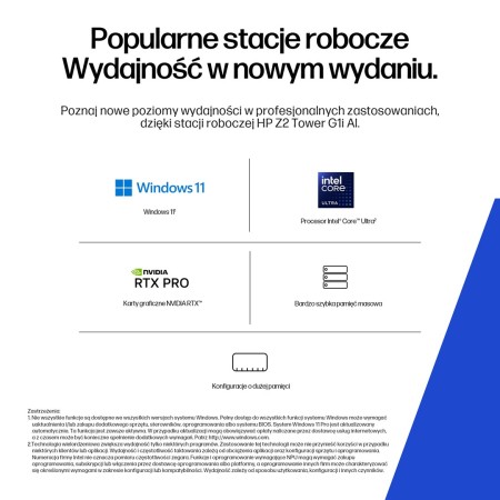 HP Z2 Tower G1i Intel Core Ultra 7 265 16 GB DDR5-SDRAM 512 GB SSD NVIDIA RTX A400 Windows 11 Pro AI Workstation  AI PC Black