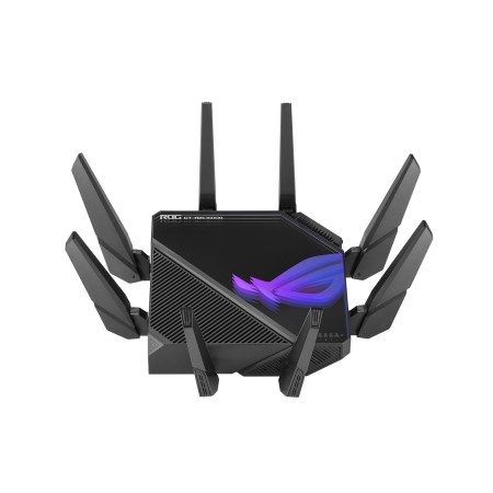 ASUS ROG Rapture GT-AXE16000 wireless router 10 Gigabit Ethernet Tri-band (2.4 GHz / 5 GHz / 6 GHz) Black
