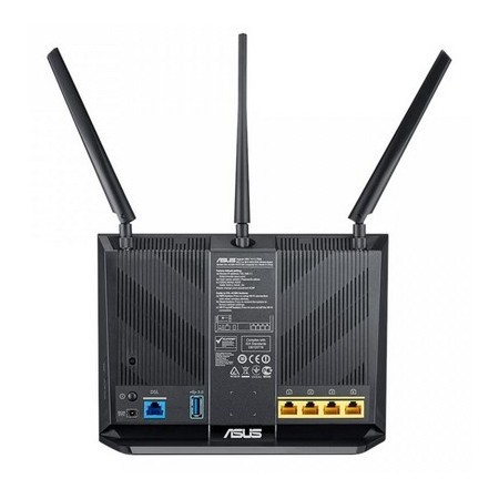 ASUS DSL-AC68U wireless router Gigabit Ethernet Dual-band (2.4 GHz / 5 GHz) Black
