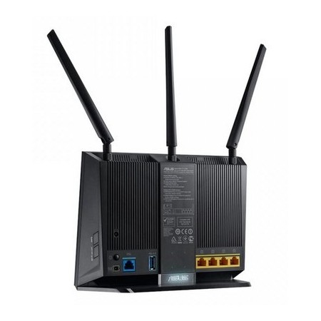 ASUS DSL-AC68U wireless router Gigabit Ethernet Dual-band (2.4 GHz / 5 GHz) Black