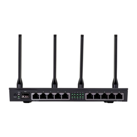 Mikrotik RB4011iGS+5HacQ2HnD-IN wireless router Gigabit Ethernet Dual-band (2.4 GHz / 5 GHz) Black