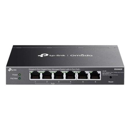 TP-Link Omada ES206GP network switch Managed Gigabit Ethernet (10/100/1000) Power over Ethernet (PoE) Black