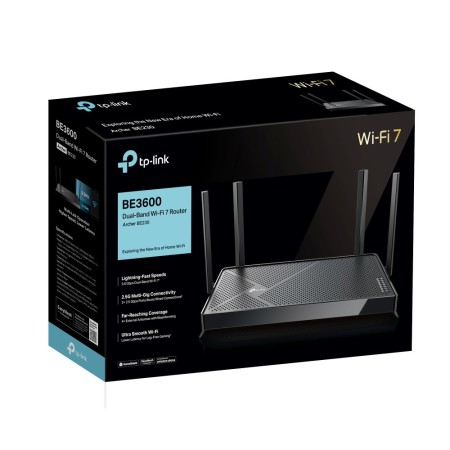 TP-Link Archer BE230 wireless router 2.5 Gigabit Ethernet Dual-band (2.4 GHz / 5 GHz) Black