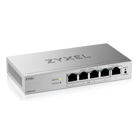 Zyxel GS1200-5HPV3 Managed L2 Gigabit Ethernet (10/100/1000) Power over Ethernet (PoE) Desktop Grey