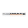 Zyxel XMG-108HP Unmanaged 2.5G Ethernet (100/1000/2500) Power over Ethernet (PoE)