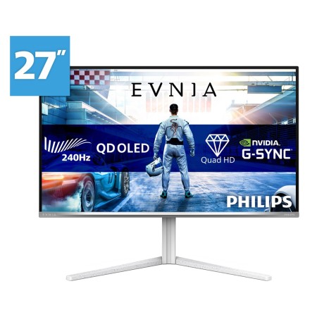 Philips Evnia 6000 27M2N6501L/00 computer monitor 67.3 cm (26.5 ) 2560 x 1440 pixels Quad HD QD-OLED White
