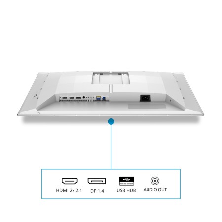 Philips Evnia 6000 27M2N6501L/00 computer monitor 67.3 cm (26.5 ) 2560 x 1440 pixels Quad HD QD-OLED White