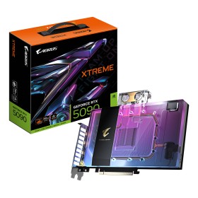 AORUS GeForce RTX 5090 XTREME WATERFORCE WB 32G Scheda Grafica - 32 GB GDDR7, 512 bit, PCI-E 5.0, 2655 MHz Frequenza Base, 3 x D
