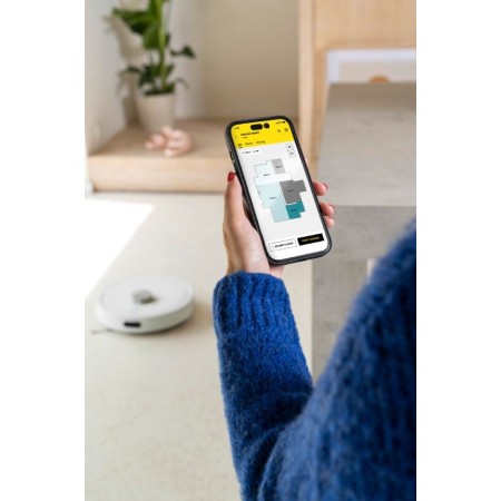 KARCHER RVC 3 Comfort white floor cleaning robot with base station