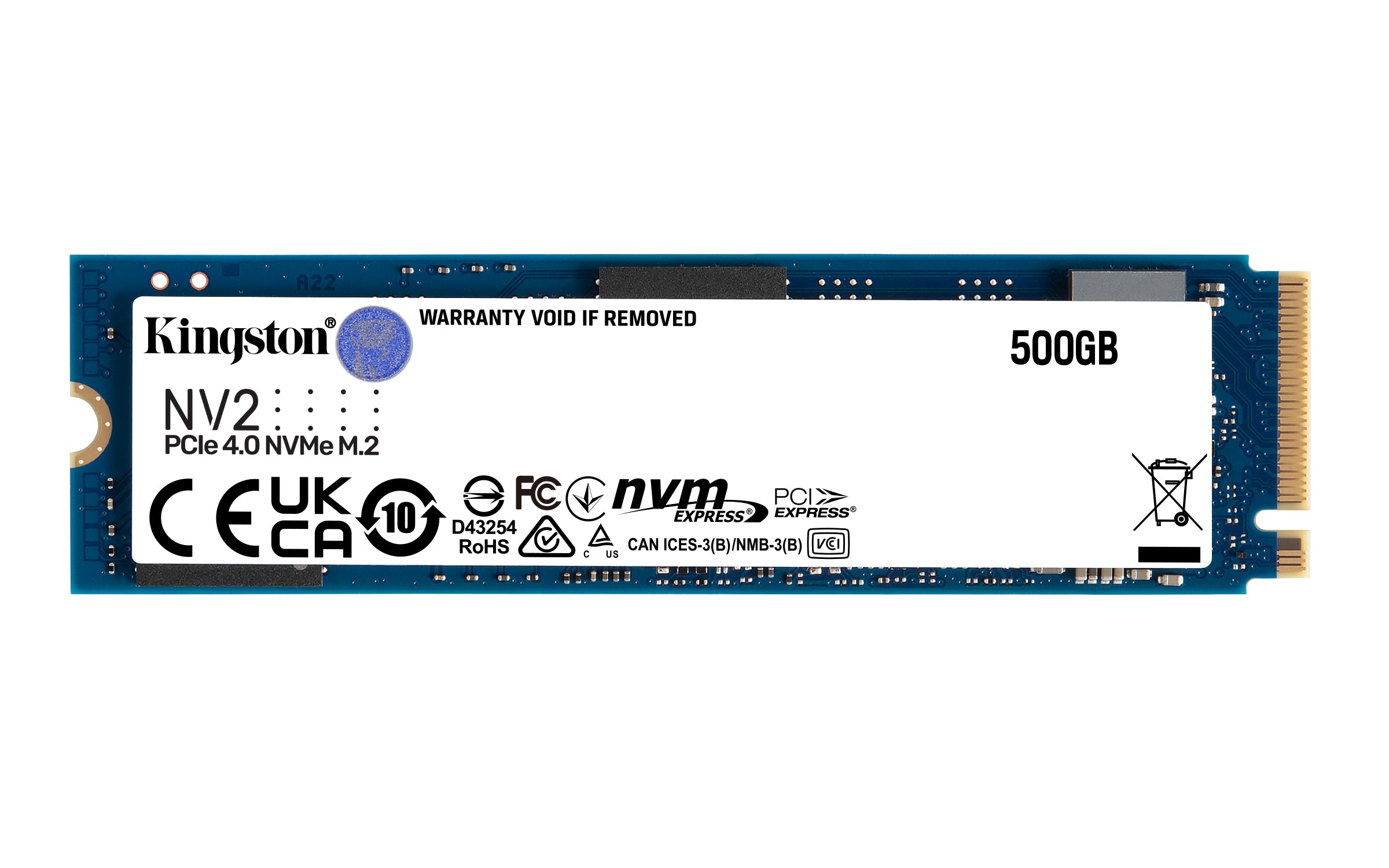 SSD Kingston NV2 500GB Kingston SNV2S/500G M.2 PCIe 4.0 NVMe